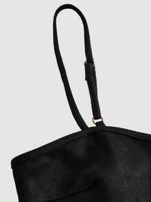 SHEIN MOD 2 pièces Ensemble de franges  marron pour femmes, convient pour les festivals de musique, tenue western