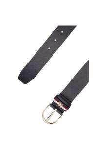 Tommy Hilfiger Signature Tape Leather Women's Belt Black - Blue - View 2