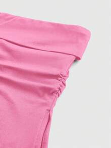 Women Tops - Coral Pink - View 4