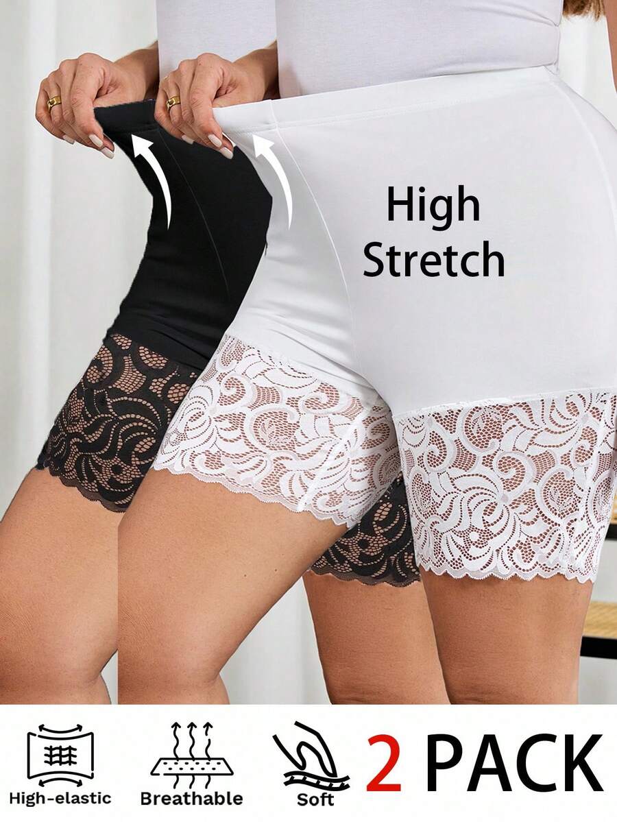 Reflora 2 件套大码女式黑白紧身裤，优雅百搭休闲装夏季安全裤女士夏季服装大码女装女士夏装