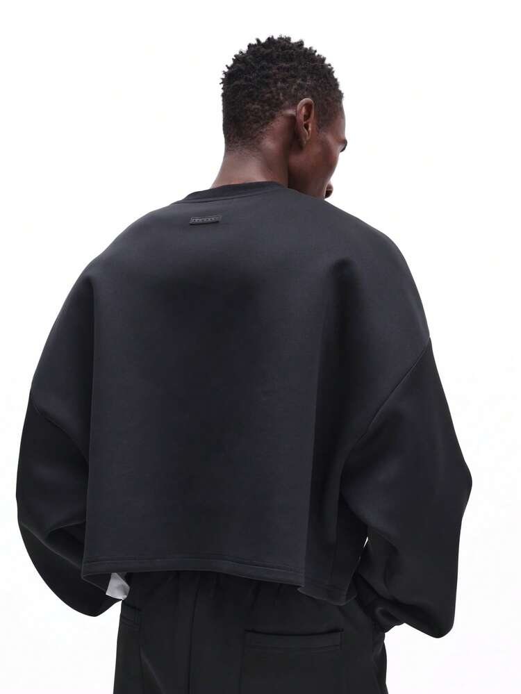 Sudadera corta de manga larga
