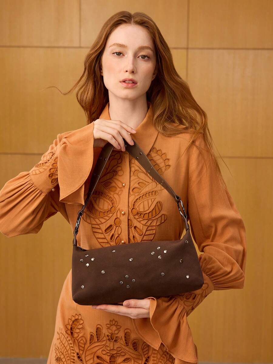 MOTF PREMIUM WOMEN'S SHOULDER BAG - Coffee Brown - View 1