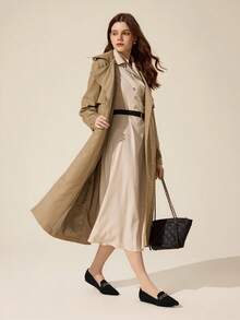CUCCOO BASICS 女士休闲百搭通勤简约金属装饰尖头平底鞋 - 黑色 - 查看 2