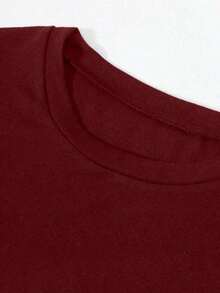 Women T-Shirts - Burgundy - View 4