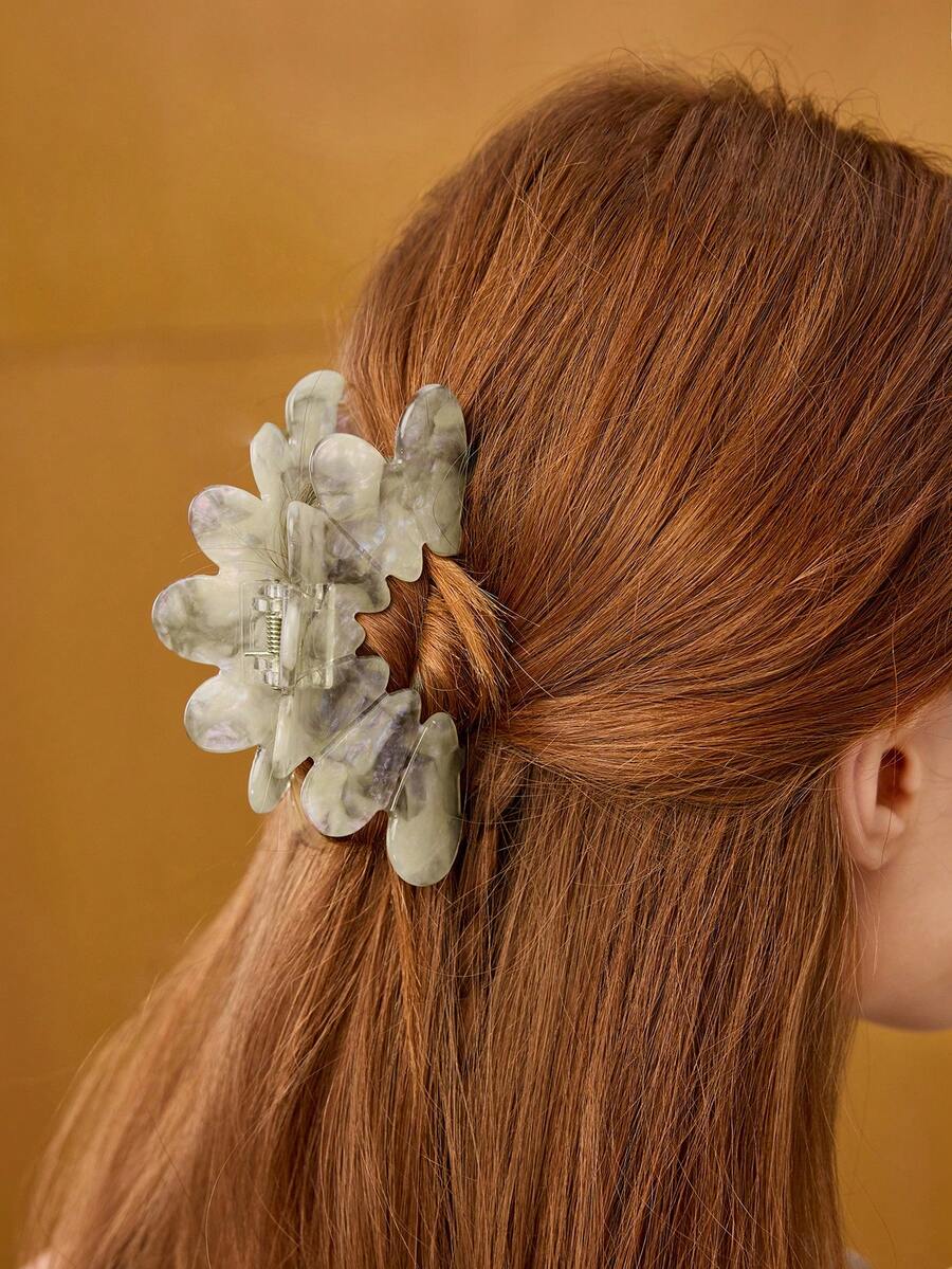 MOTF PREMIUM 全印花半弧形发夹 - 淺灰色 - 查看 1