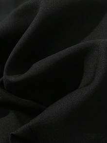 SHEIN PETITE Petite Women Minimalist Sleeveless Commuter Vest Blazer - Black - View 6