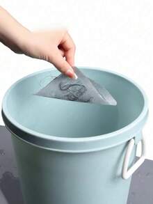 10片~100片装一次性排水口过滤盖，淋浴排水口毛发收集器，地漏过滤贴纸，网状淋浴排水口盖，洗脸盆毛发塞，自粘式 - 灰色 - 查看 6