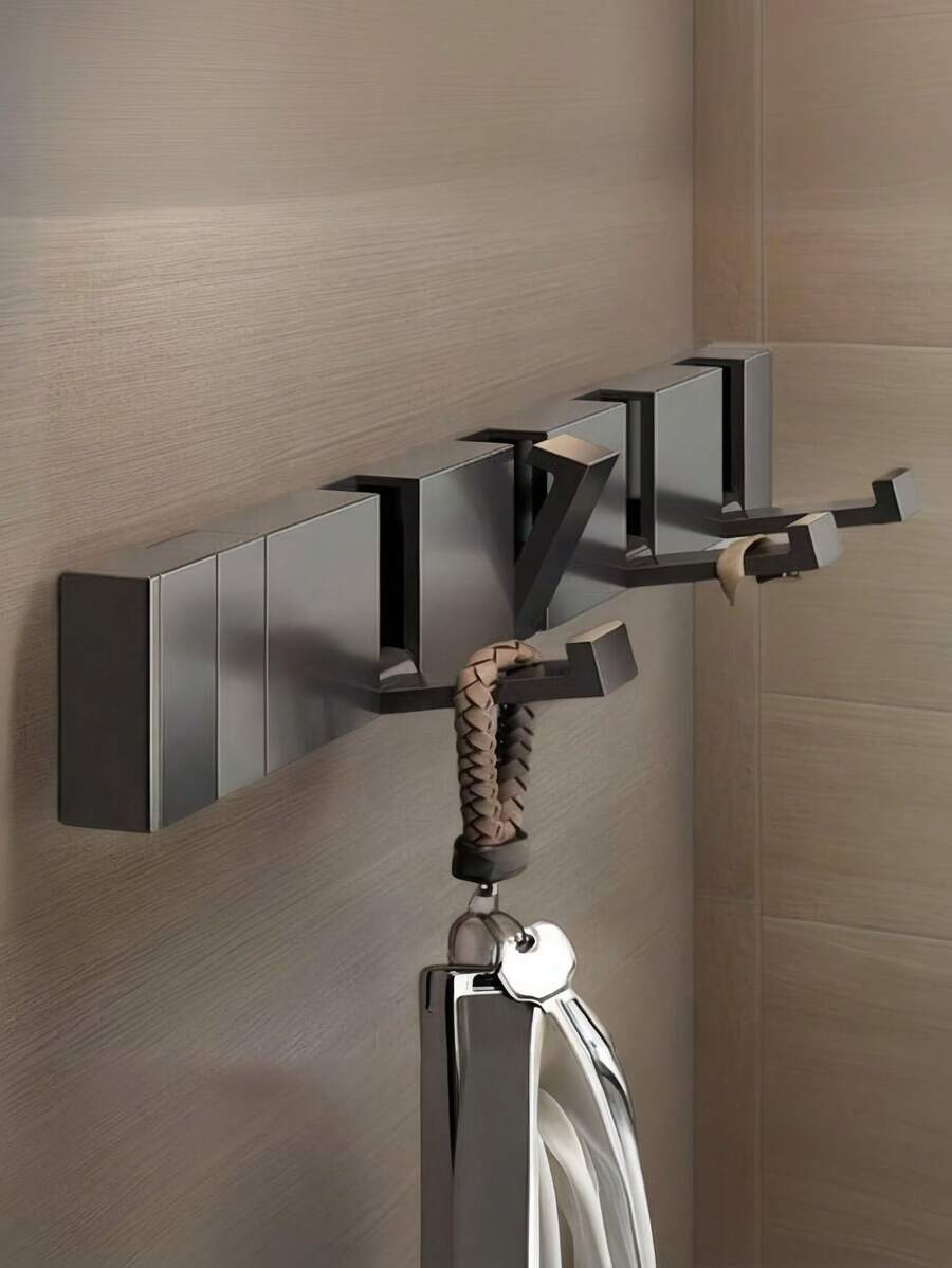 1 Giá treo tường phòng tắm đa năng, tiện dụng, có thể gấp gọn, tiết kiệm không gian, dùng để trang trí nhà cửa, lối vào, hiên nhà - Nhiều màu - Xem 1