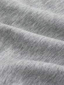 SHEIN MOD 女式翻领长袖蕾丝拼布短款卫衣、返校卫衣、校服、灰色卫衣、休闲卫衣、秋冬长袖上衣