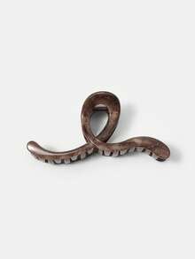MOTF PREMIUM DARK BROWN WAVY HAIR CLAW CLIP - Rust Brown - View 2