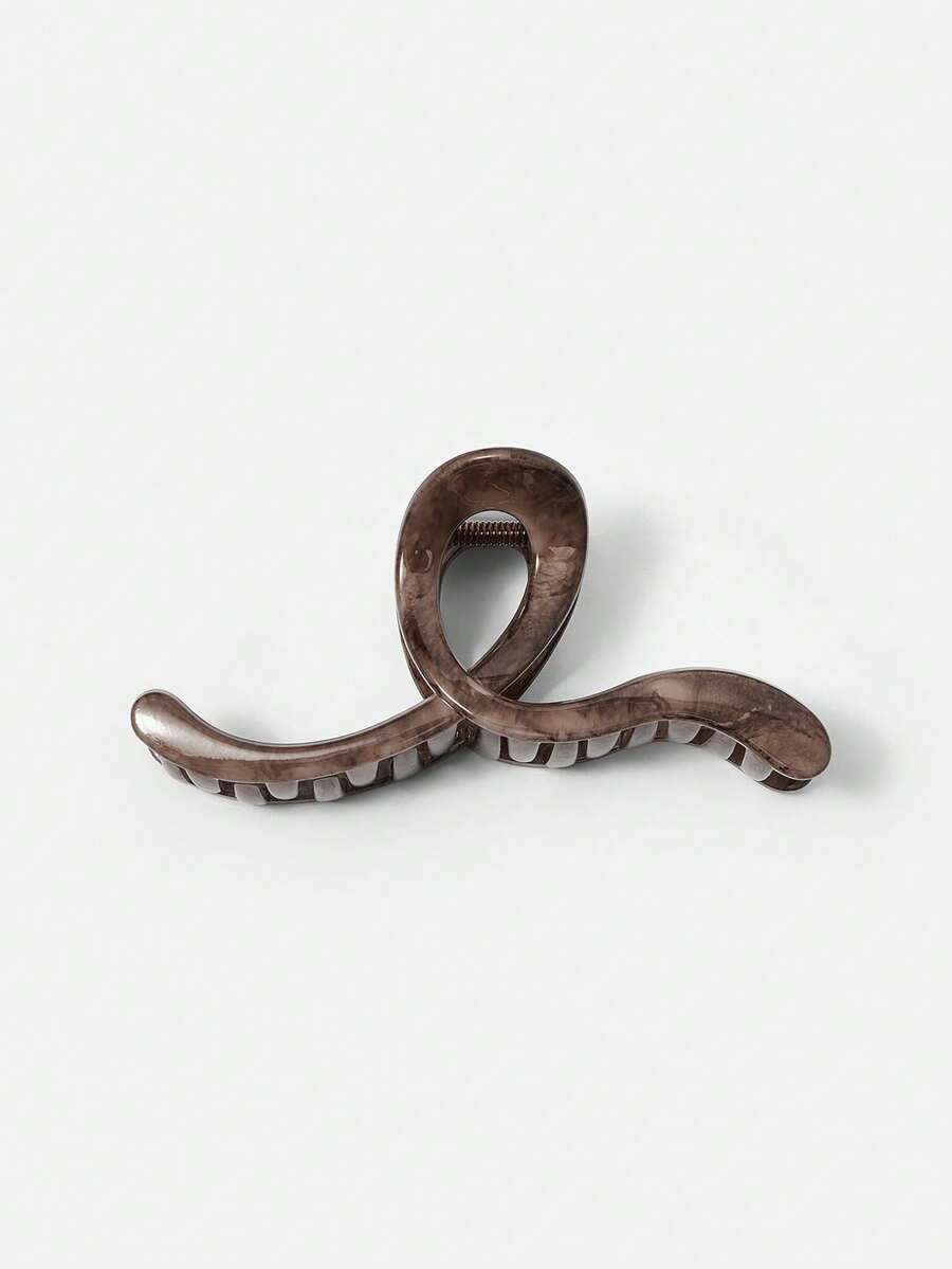 MOTF PREMIUM DARK BROWN WAVY HAIR CLAW CLIP - Rust Brown - View 2