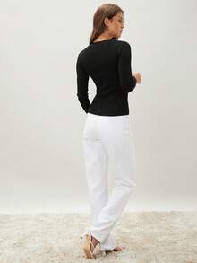 MOTF PREMIUM SLIM SWEATER - Black - View 8