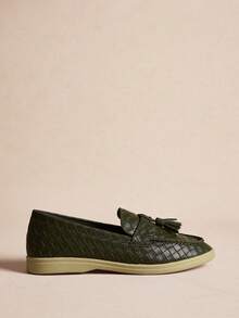Rosivie Casual Comfortable Slip-On Minimalist Women Flats For Christmas - Green - View 9