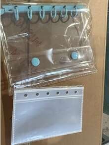 A7 Transparent Portable File Folder With Double Snap Design, Can Store Beautiful Photos, Can Be Used As Photo Album, Money Saving, Stationery, Notebook, Sticker Book, Office Supplies, School Supplies, Back To School - Multicolor - View 9