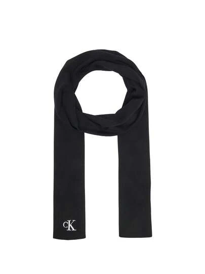 Calvin Klein Fine Rib Men Scarf Black