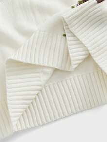 EASEVO Manfinity品牌 - 大码男士撞色套头长袖毛衣，宽松休闲款 - 綠色 - 查看 11