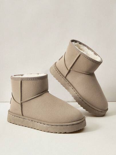 Cuccoo Women's Casual Versatile Fleece Snow Boots For Daily Wear For Christmas