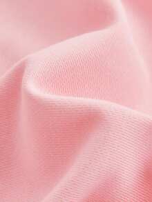 THE HAPPY LOOK Young Girls Letter Print Pink Dropped Shoulder Long Sleeve Casual Sweatshirt - Pink - View 7