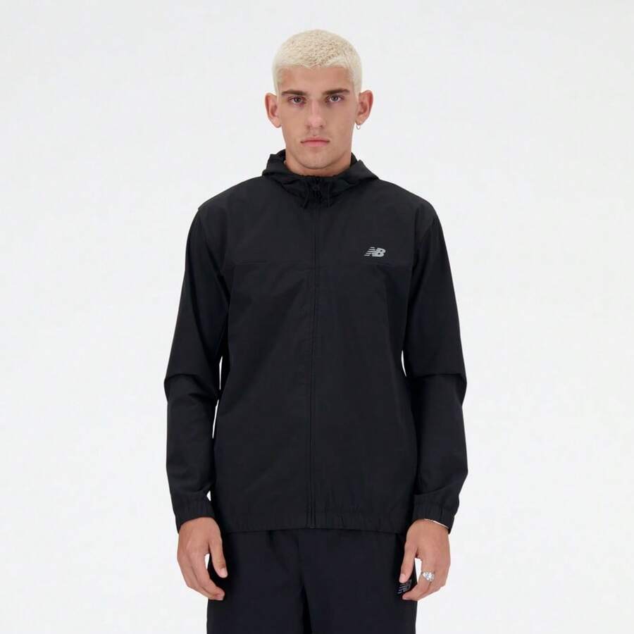New Balance Men's Full Zip Jacket Black - Black - View 1