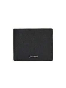 Calvin Klein Foil Emboss Leather Men's Wallet Black