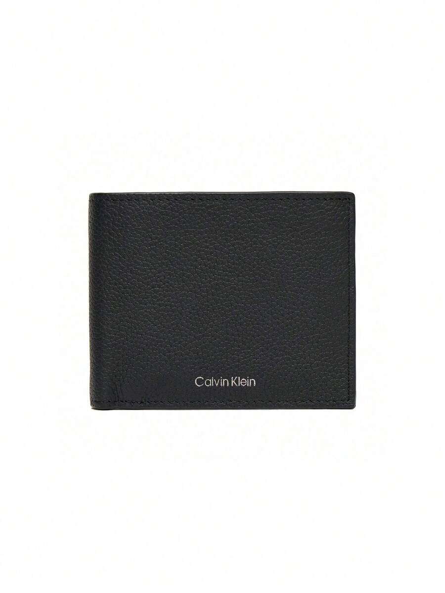 Calvin Klein Foil Emboss Leather Men's Wallet Black