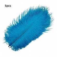 5/10件 20-25厘米人造白色羽毛工艺品 DIY 情人节礼物包装配件派对羽毛缝纫服装配饰羽毛婚礼珠宝制作家居装饰 - 彩色 - 查看 15