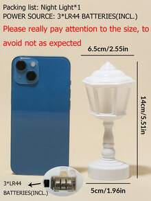 1pc Creative Room Decor Mini Table Lamp, Lotus/Street Lamp Cute Night Light For Bedroom Atmosphere Decor, Desk Atmosphere Decor Led Night Light,Birthday Gift For Friends,Home Decor Mini Table Lamp Light - Multicolor - View 10