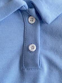 PrepCrw 1件装少女优雅学院风休闲都市蓝领长袖卫衣，适合外出、聚会、返校、秋冬季穿着，蓝色/天蓝色/浅蓝色格纹卫衣，返校用品 - 藍色 - 查看 4