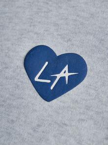 PAVTROS Men's Los Angeles Graphic Hoodie Sweatshirt, Suitable For Autumn/Winter Season La Hoodie Blue Graphic Hoodie, Thermal Lined - Light Grey - View 3