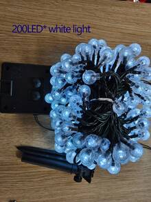 Waterproof Solar Bubble Ball Light String Lights Outdoor Lighting Crystal Ball String Light Halloween Christmas GardenParty Decoration