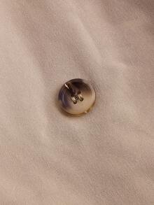 SHEIN MOD 卡其色复古长袖收腰女士风衣，冬季女装，冬季女外套，新年夜，女士夹克，女士套装，长款女士夹克，冬季女外套，优雅夹克，商务女装 - 卡其色 - 查看 4