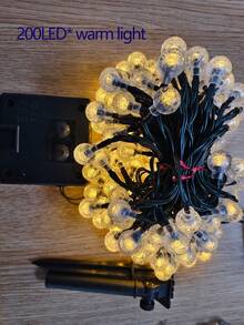 Waterproof Solar Bubble Ball Light String Lights Outdoor Lighting Crystal Ball String Light Halloween Christmas GardenParty Decoration