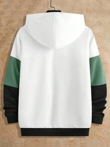 Manfinity NXTstreet Bộ 2 áo nỉ dài tay dệt kim ôm dáng màu tương phản cho nam - màu xanh lá - Xem 6