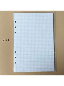 A5 45 Sheets Refill Papers,6 Holes Binder Notebook Inner Paper,Weekly/Monthly/Blank Planner Journal Notebook Parts - White - View 4
