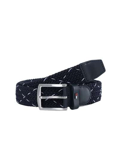 Tommy Hilfiger Stretch Braided Men's Belt Blue