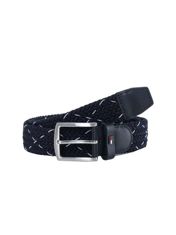 Tommy Hilfiger Stretch Braided Men's Belt Blue