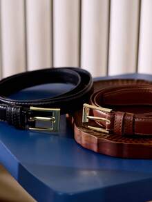 Cirelle 1/2件百搭装饰女士腰带，优雅时尚，适合搭配牛仔裤、休闲裤、西装和连衣裙，适合情人节、母亲节和万圣节。夏季、秋季、万圣节 - 彩色 - 查看 9