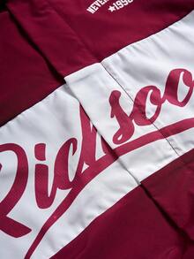 PAVTROS 加大码男士休闲撞色印花拉链夹克 - 彩色 - 查看 6