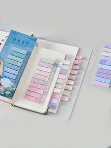 200/600/1000/1400 piezas Notas adhesivas escribibles, Etiquetas de marcador de libros reutilizables y translúcidas para marcar y organizar páginas - Multicolor - Ver 4