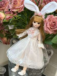 POKOJA LAND 1个30厘米球形关节娃娃BJD公主SD娃娃，逼真肌肤，合成假发，奢华换装收藏艺术娃娃，生日礼物，收藏展示派对圣诞礼物 - 彩色 - 查看 7