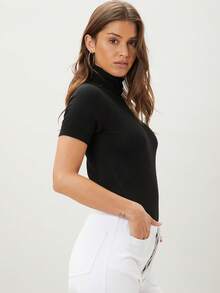 MOTF PREMIUM WOOL MIX KNIT TOP - Black - View 3
