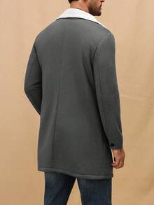 Manfinity Mode 男士秋冬撞色立领休闲针织外套，外出朋友外套，适合送给朋友、丈夫、男友的礼物