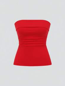 Women Tops - Red - View 2