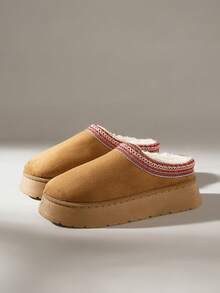 Solecia 女士厚底保暖休闲日常雪地靴 - 棕色 - 查看 2