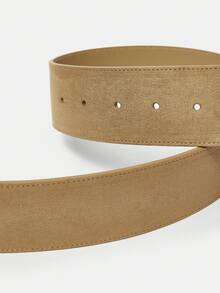 MOTF PREMIUM 卡其色可调节扣腰带 PU 腰带 - 卡其色 - 查看 7