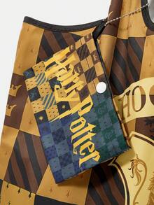 HARRY POTTER X SHEIN 1 件装，四个学院风背心包，女士可折叠手提包 - 彩色 - 查看 9