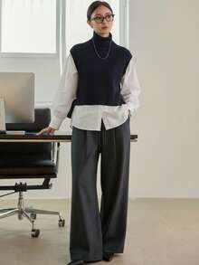 Dazy Star 女式系带前口袋条纹休闲裤，日常穿着，返校服装