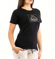 Kappa Women's T-Shirts Black - Black - View 2
