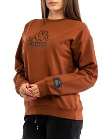 Kappa Women's Long Sleeve Shirts Brown - SEQUOIA - View 3