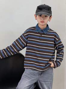 DAZY 男童加大码T恤，秋季款